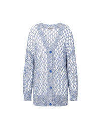 Knitted cardigans - Blue