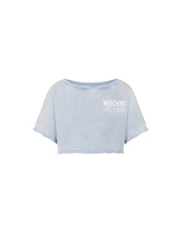 T-shirt imprimé en coton - Blue