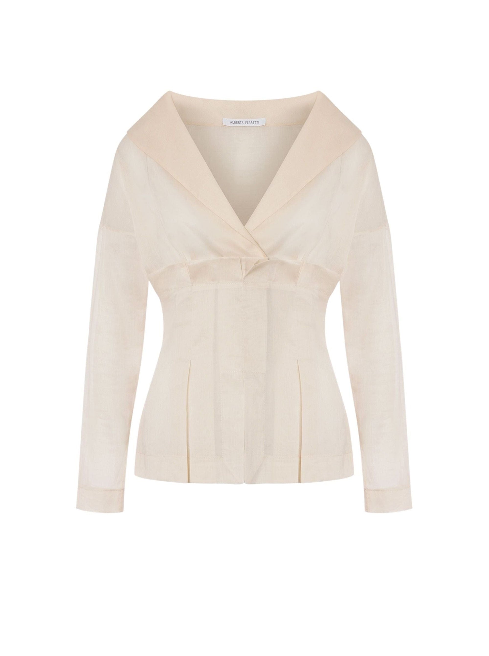Blouse en mousseline - Beige
