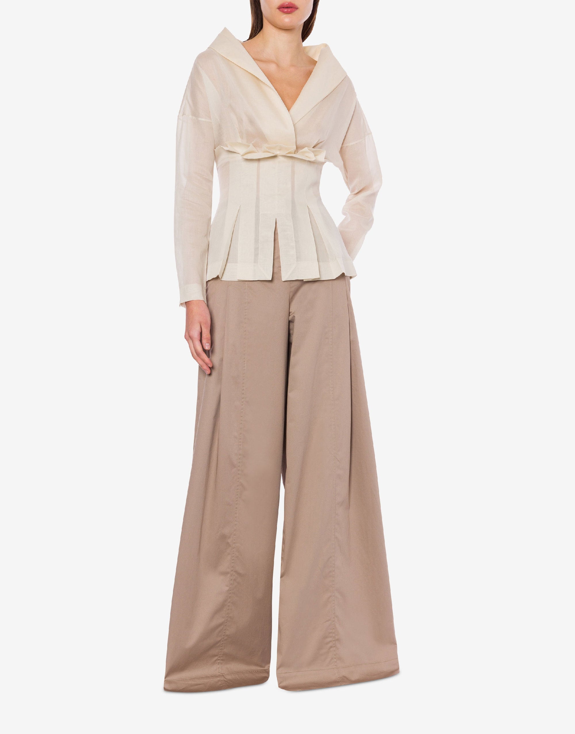 Blouse en mousseline - Beige