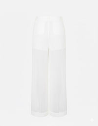 Pantalon à jambes transparentes - White