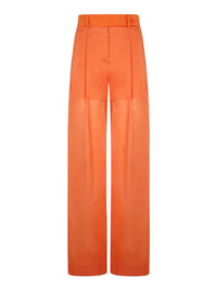 Sheer leg trousers - Orange
