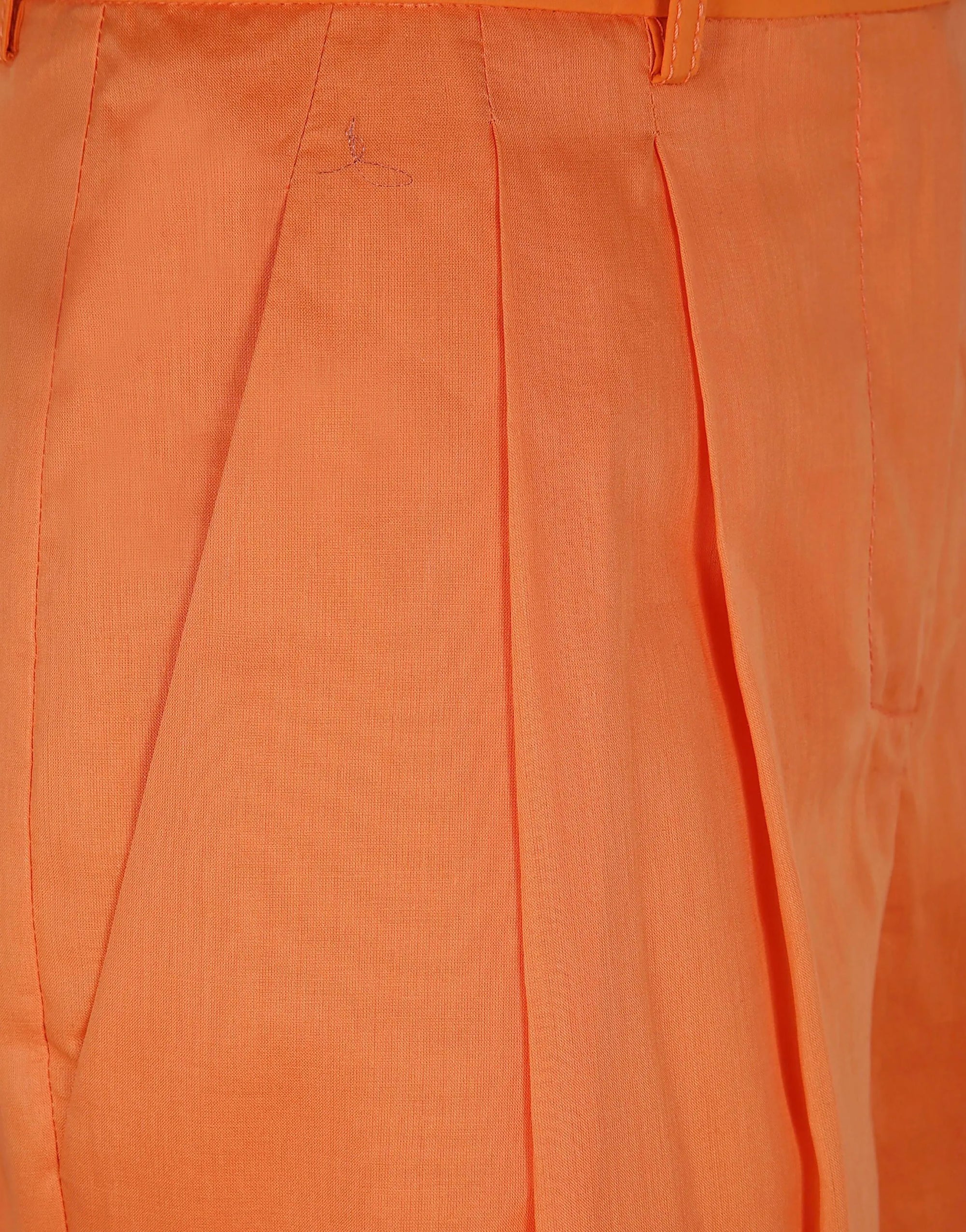 Sheer leg trousers - Orange