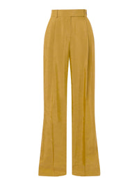 Pantalon en de lin mélangé - Brown