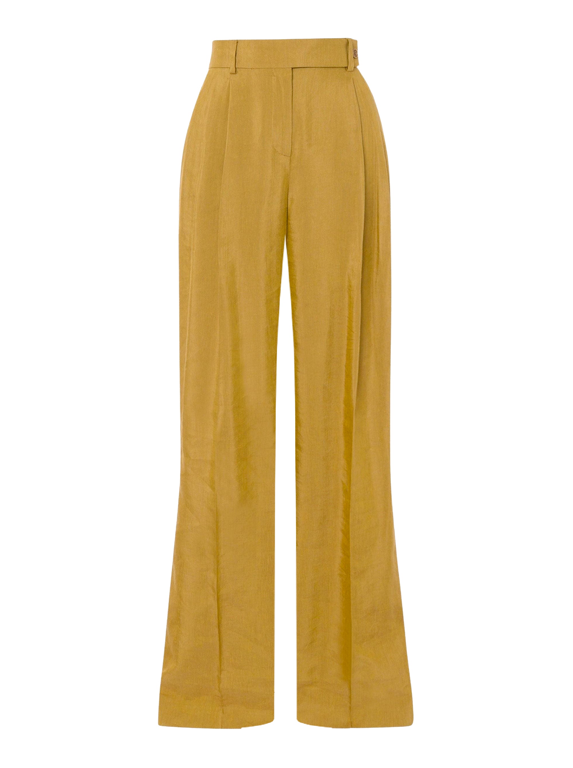Pantalon en de lin mélangé - Brown