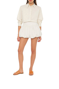 Jupe-short en coton - White