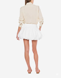 Jupe-short en coton - White