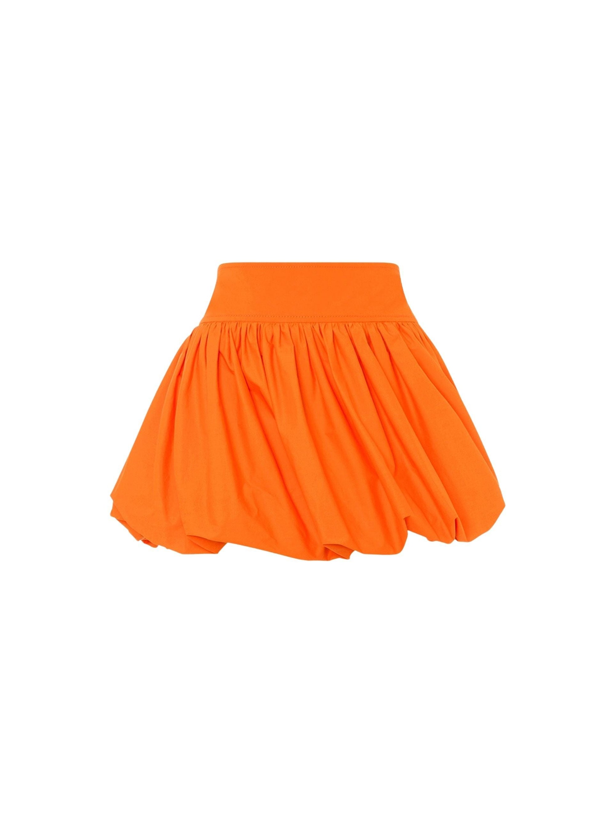 Jupe-short en coton - Orange
