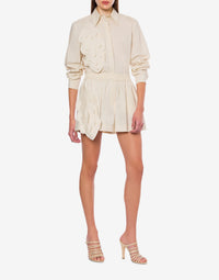 Short en coton à imprimé - White