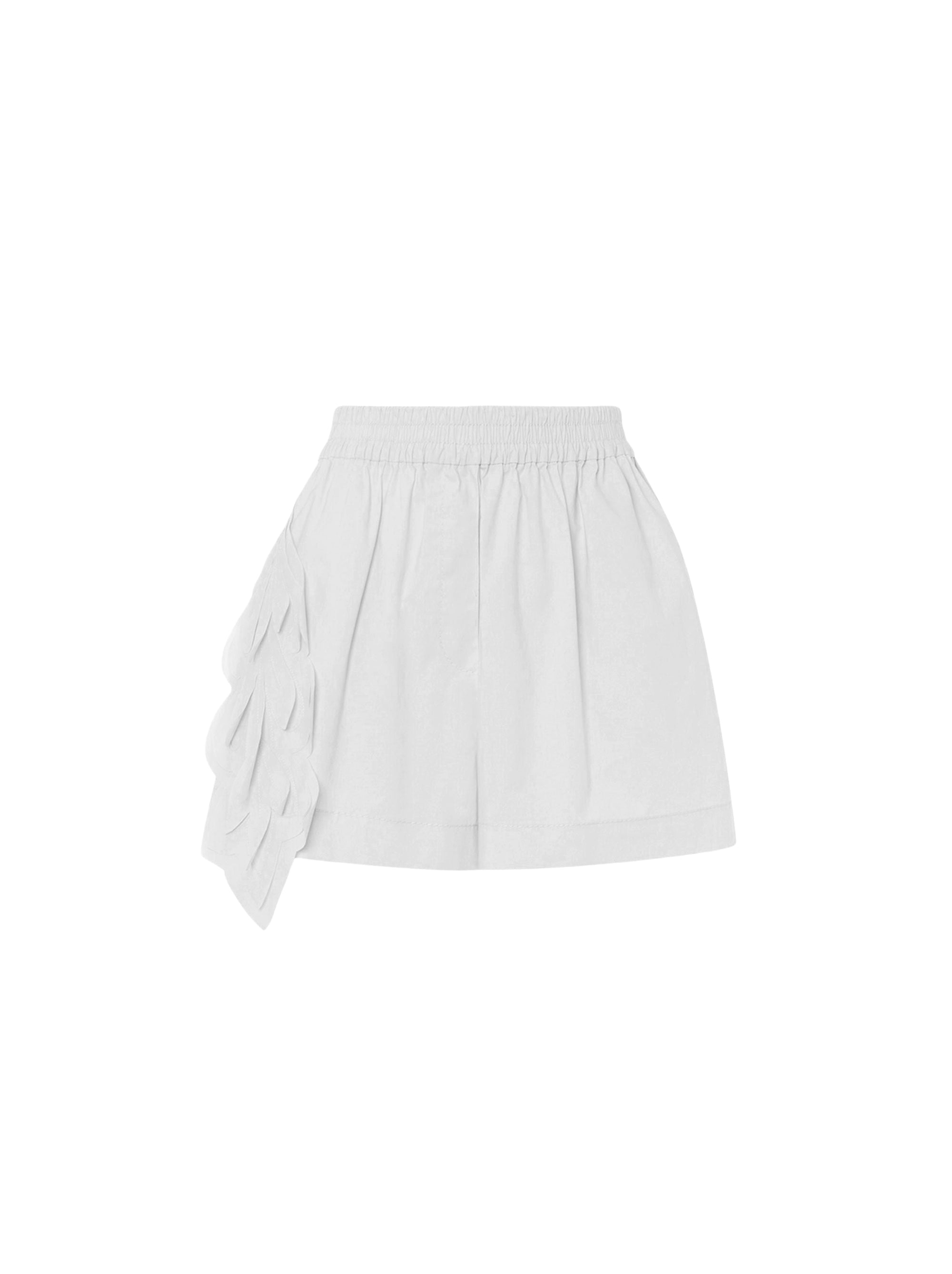 Short en coton à imprimé - White