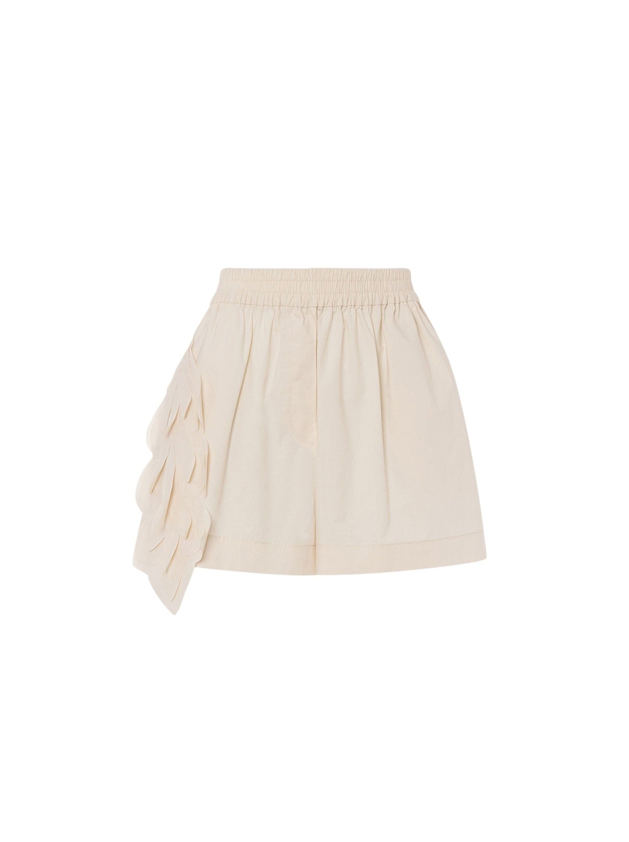 Short extensible à imprimé - Beige