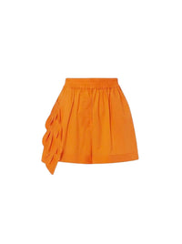 Short en coton à imprimé - Orange