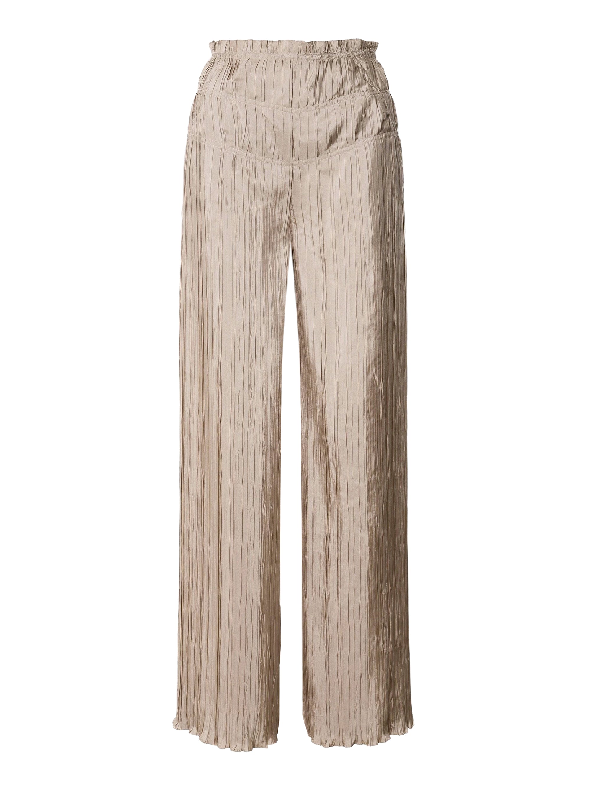 Pantalon en soie habotai - Beige
