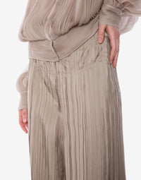 Pantalon en soie habotai - Beige
