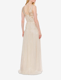 Robe longue avec patch - Beige