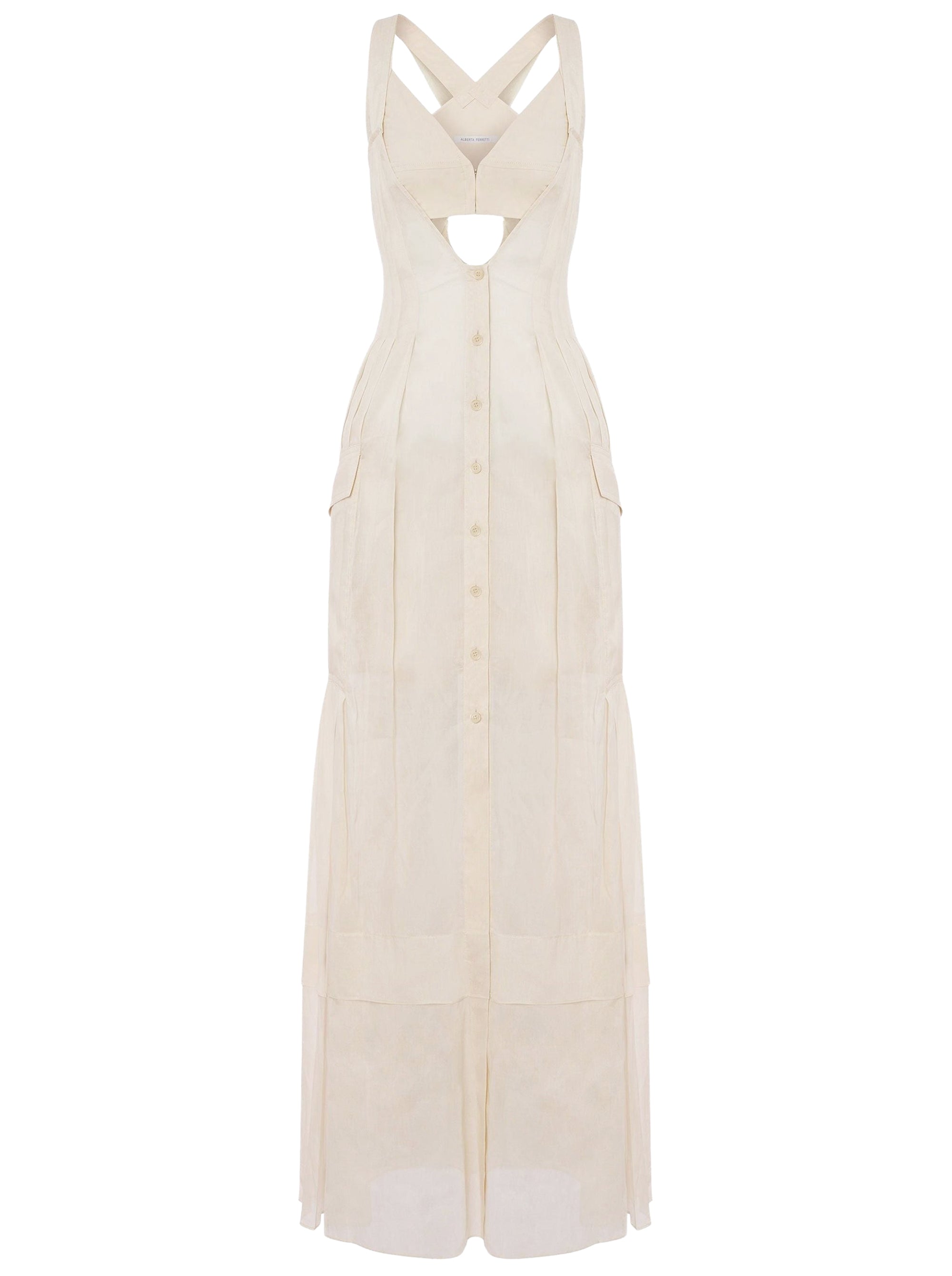 Long blouse dress - Beige