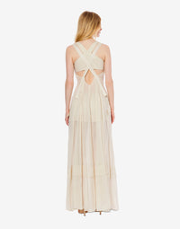 Long blouse dress - Beige