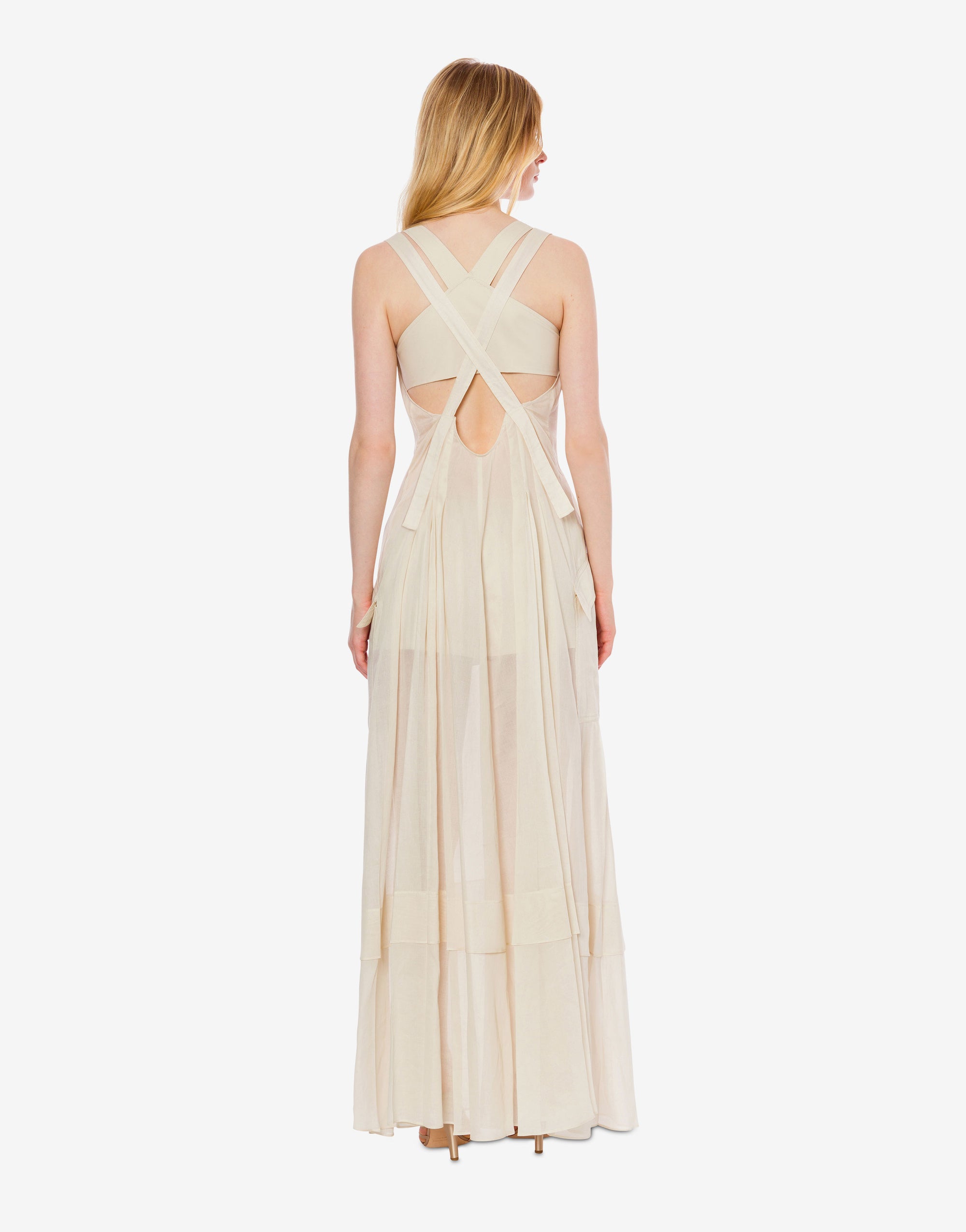 Long blouse dress - Beige