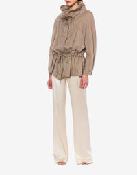Parka à cordon de serrage - Beige