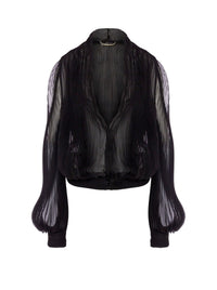 Chemisier en mousseline de soie - Black