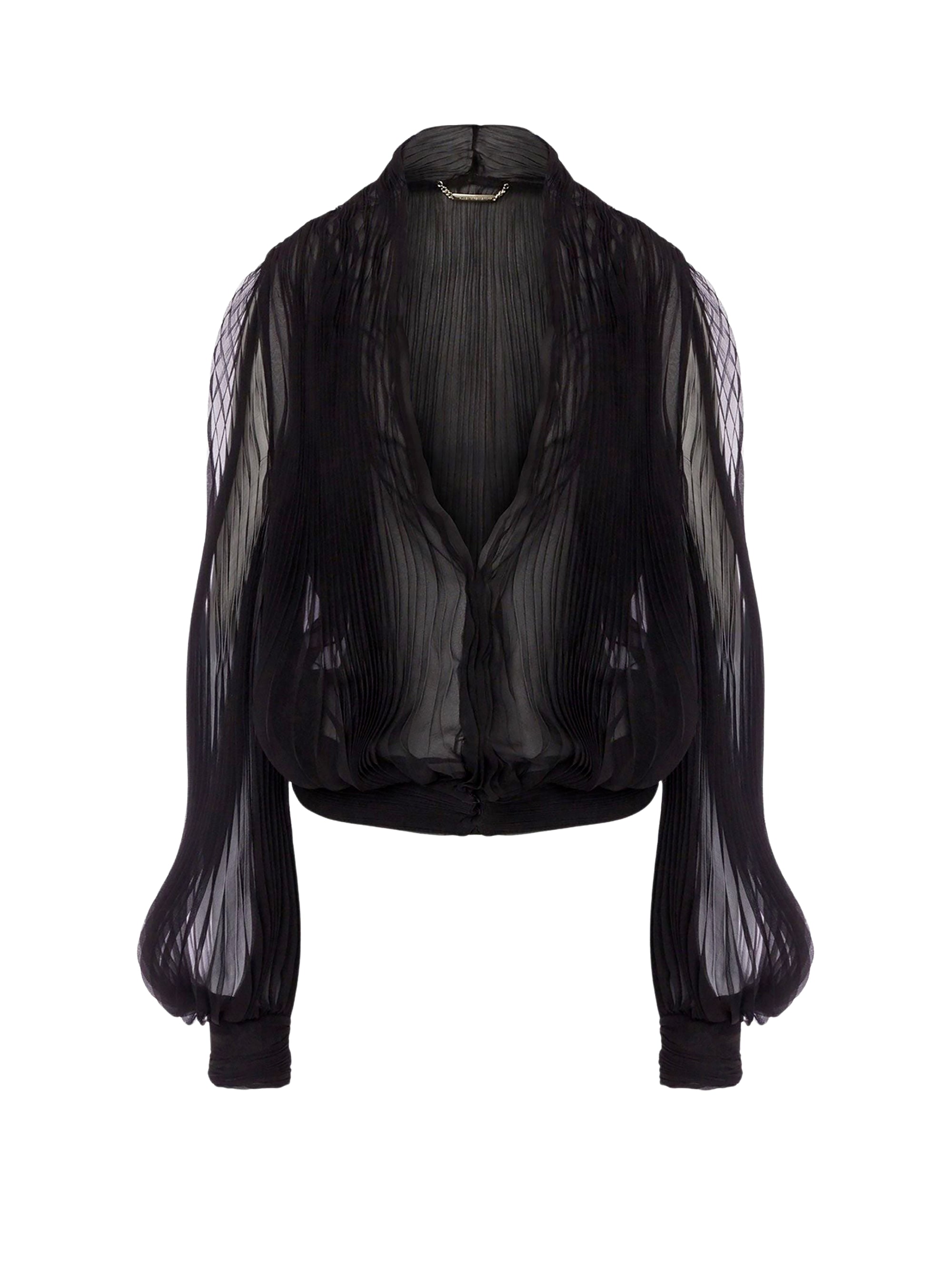 Chemisier en mousseline de soie - Black