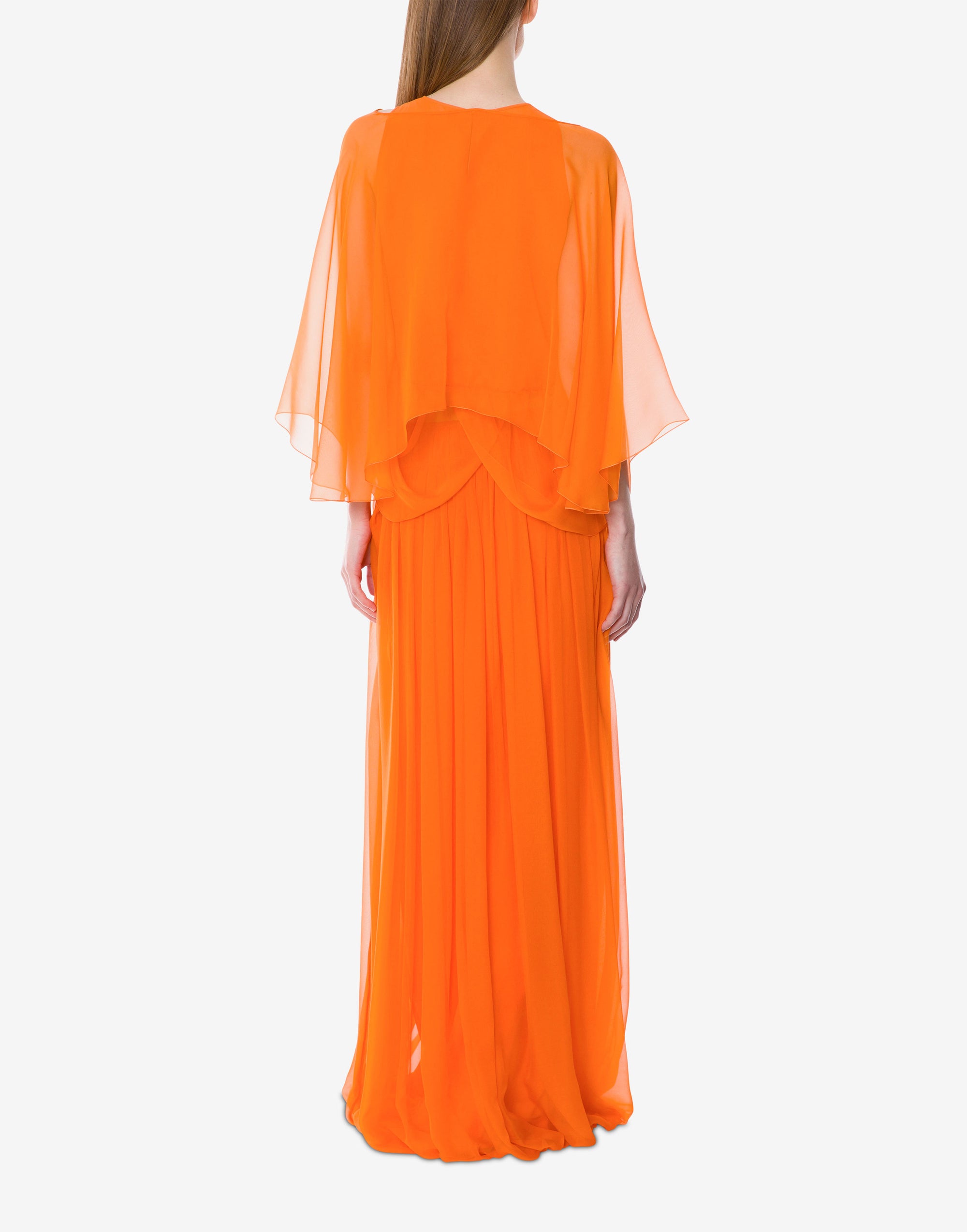 Top en mousseline de soie - Orange