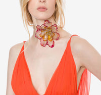 Tour de cou Bijoux à fleur - Multi Violet