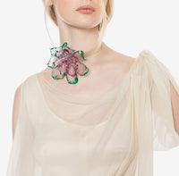 Tour de cou Bijoux à fleur - Multi Green