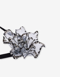 Tour de cou Bijoux à fleur - Dark Grey