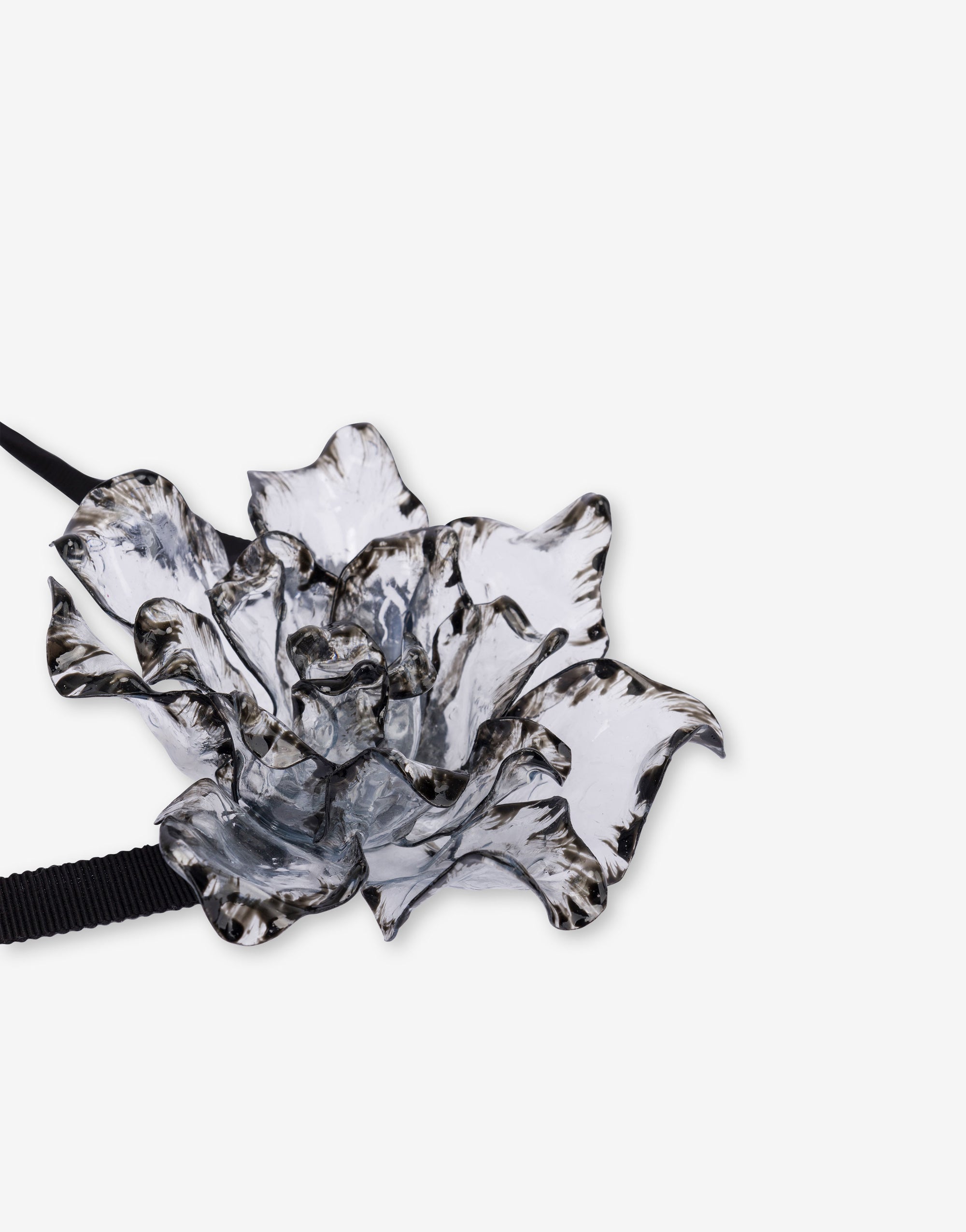 Tour de cou Bijoux à fleur - Dark Grey