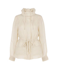 Parka à cordon de serrage - Beige
