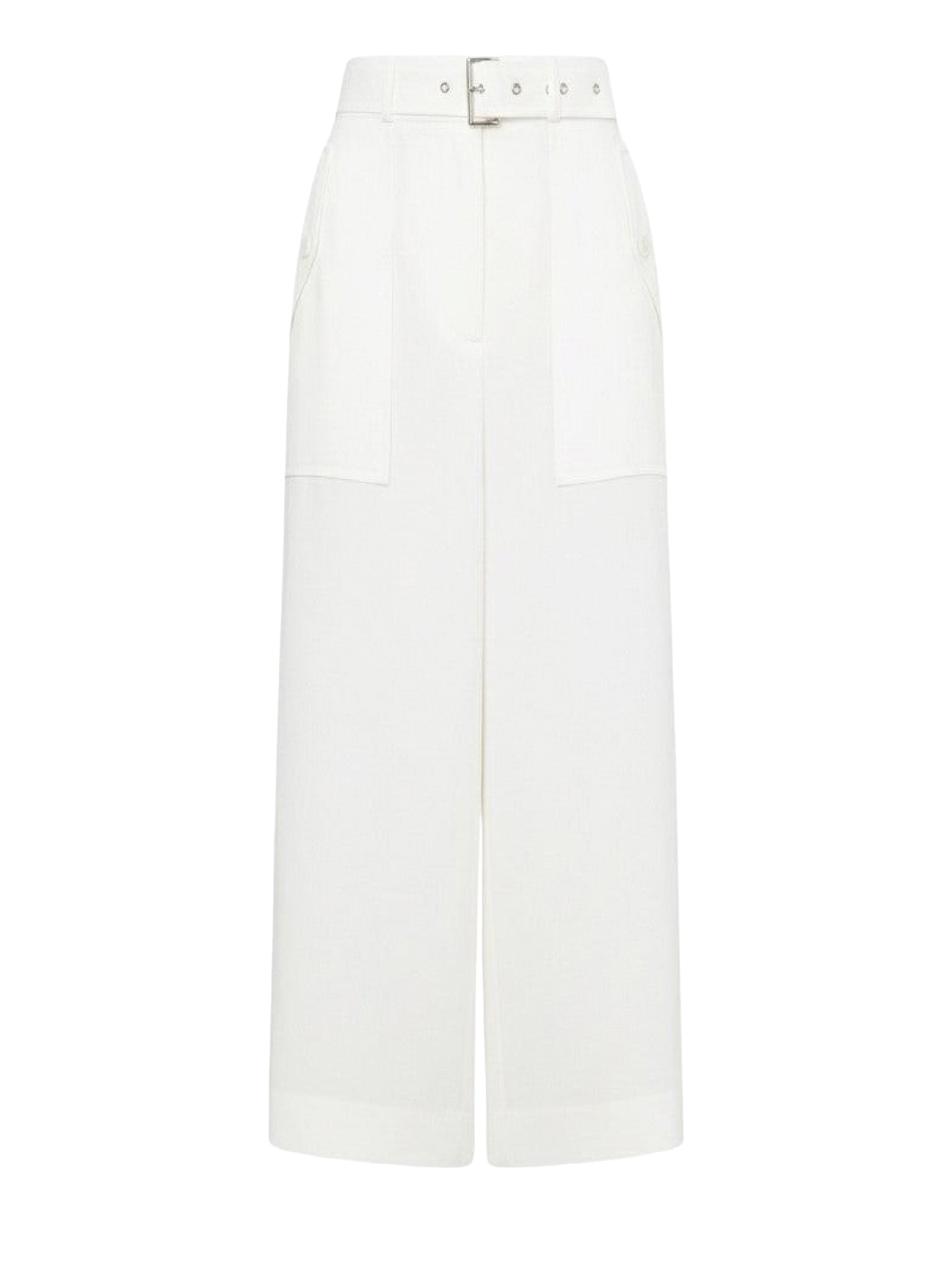 Jupe longue en lin - Ivory