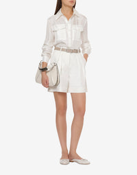 Chemise twill en soie - Ivory