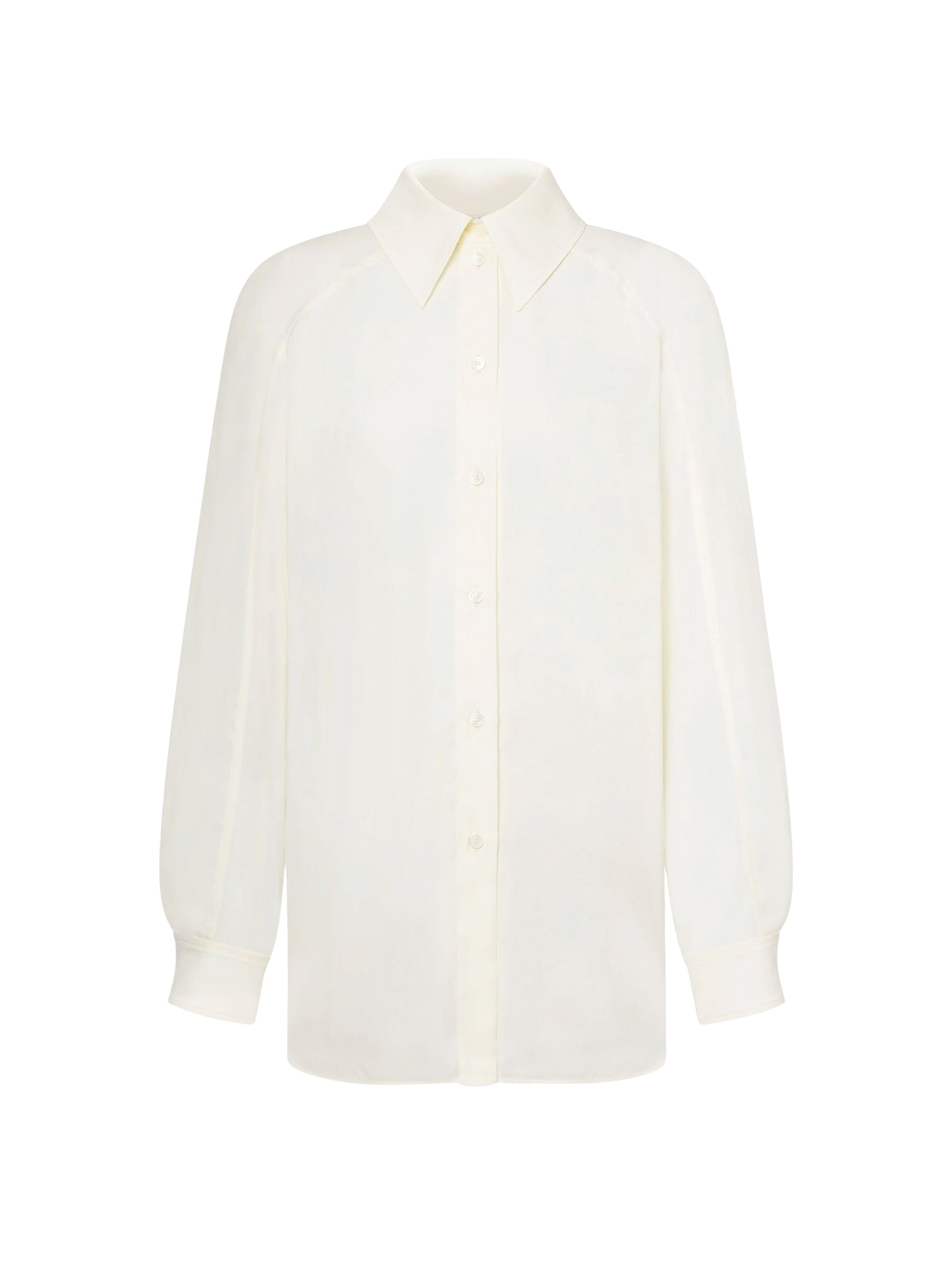 Chemise fluide brillante - Ivory