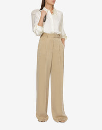 Chemise fluide brillante - Ivory