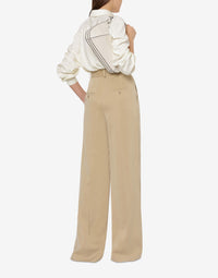 Chemise fluide brillante - Ivory