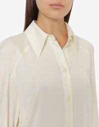 Chemise fluide brillante - Ivory