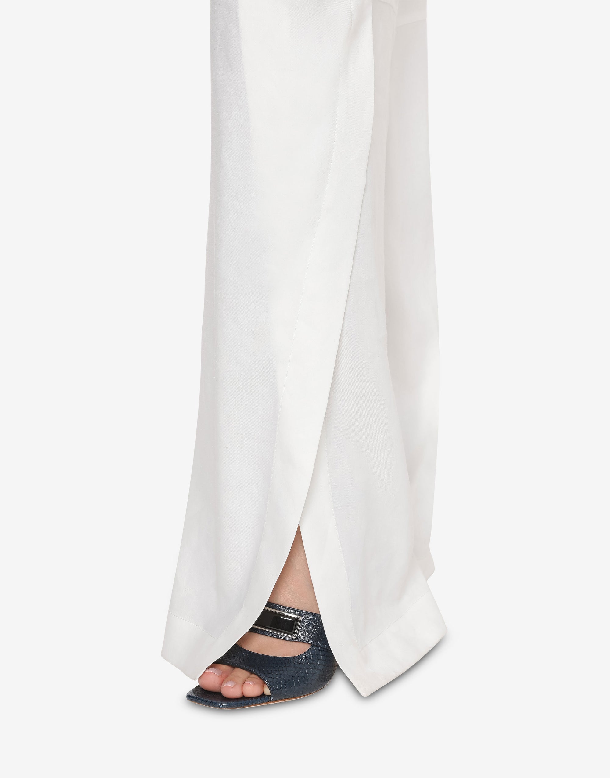 Pantalon oversize en lin strech - Ivory