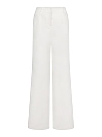 Pantalon oversize en toile de coton - White