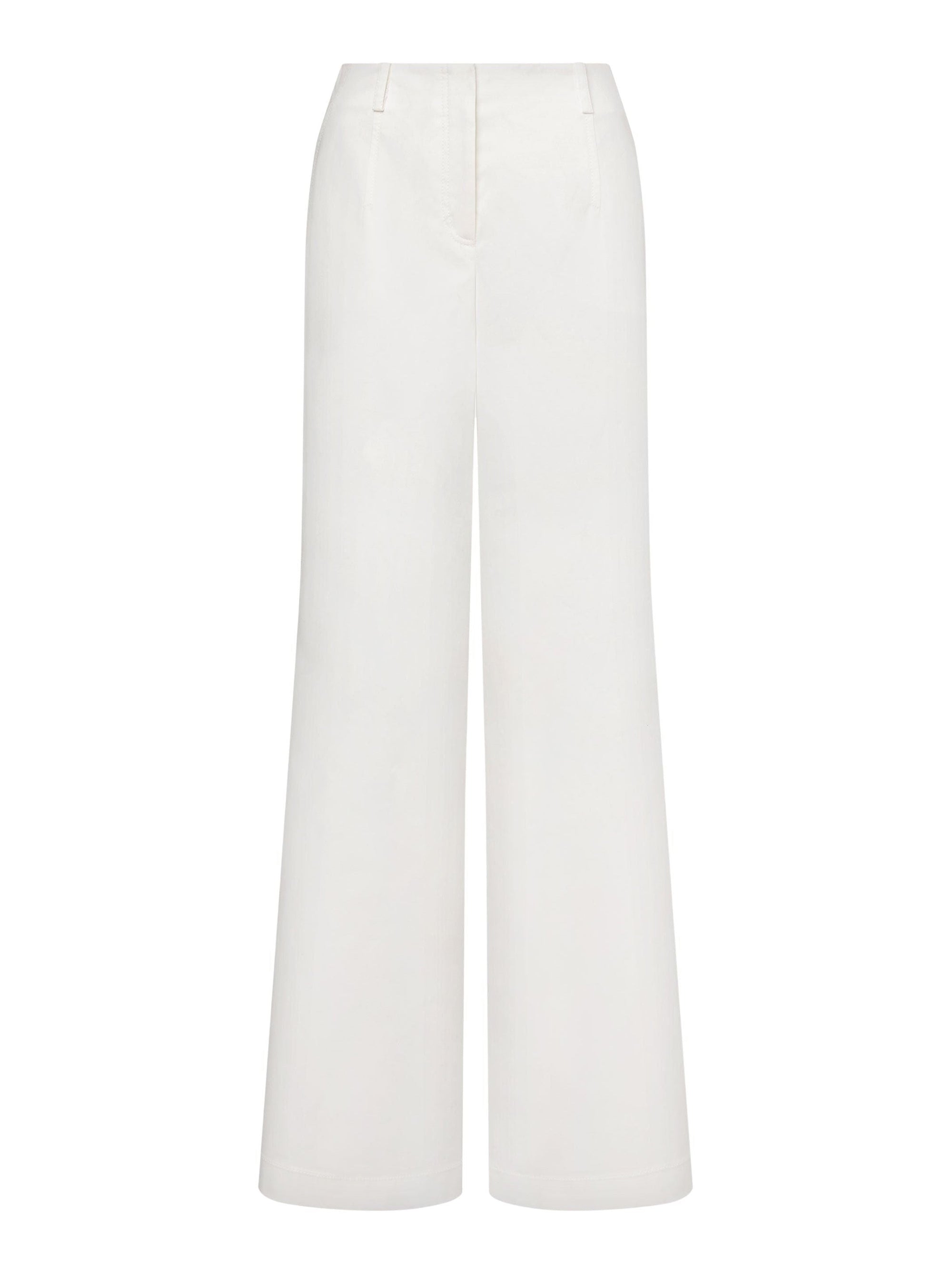 Pantalon oversize en toile de coton - White