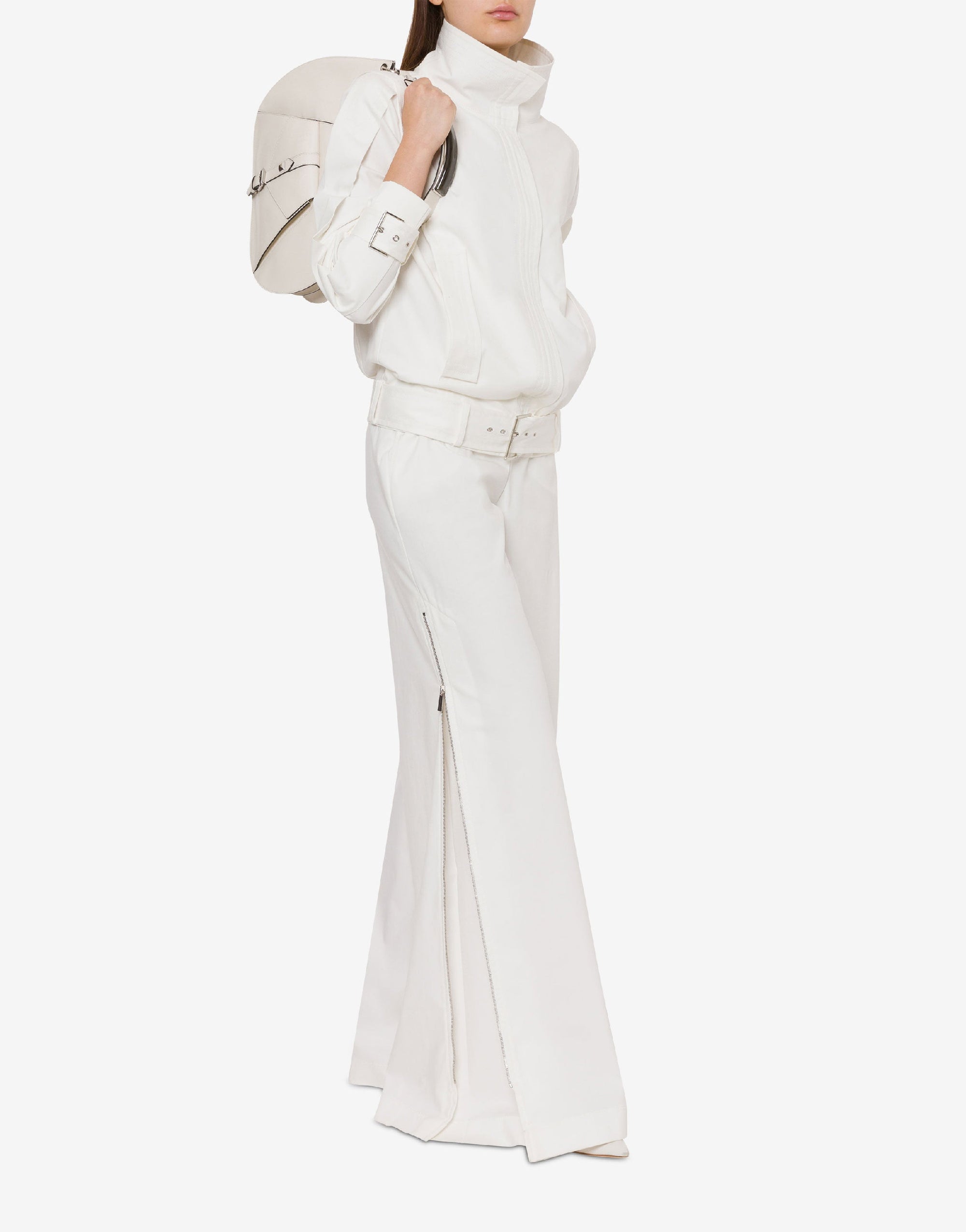 Pantalon oversize en toile de coton - White