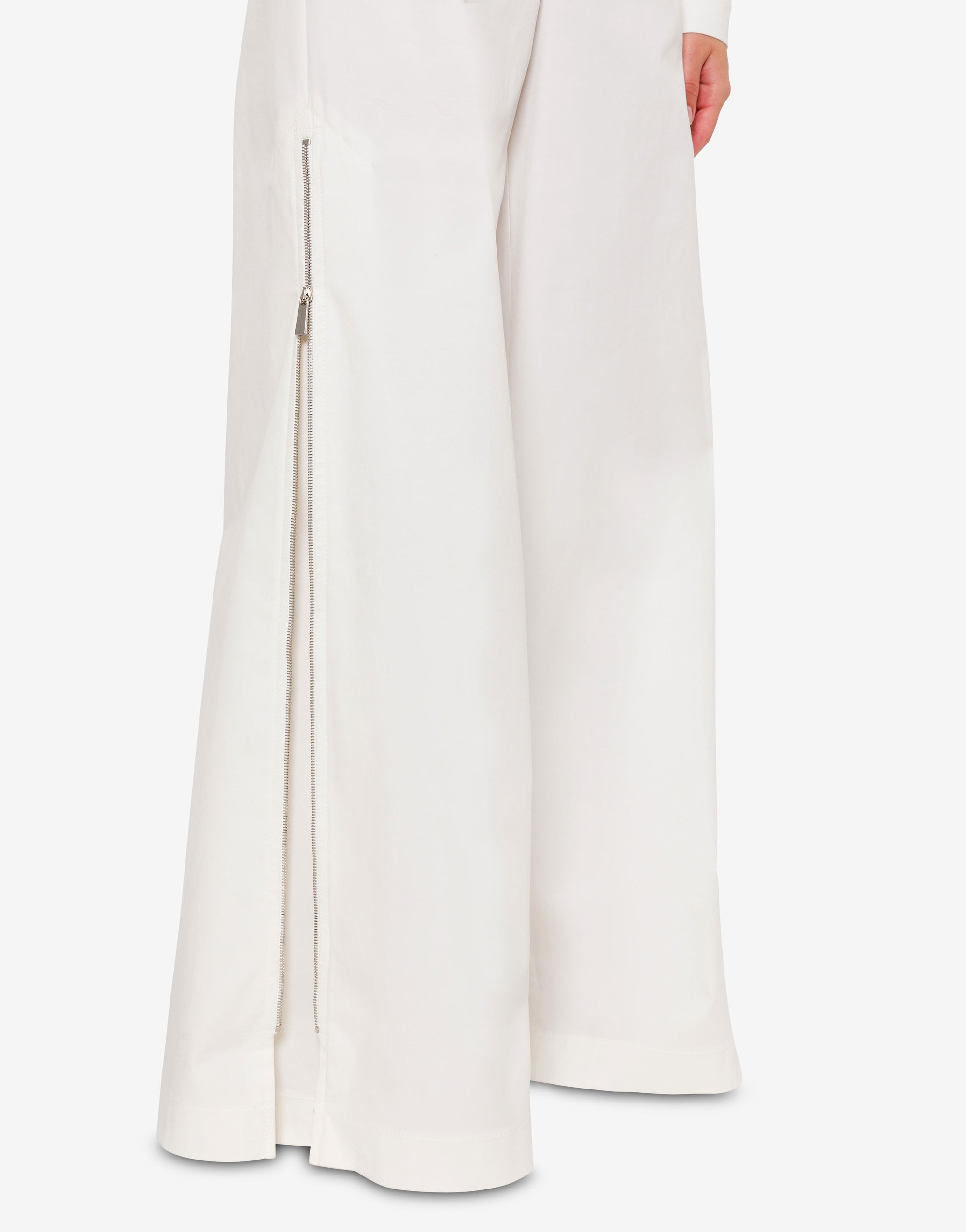 Pantalon oversize en toile de coton - White