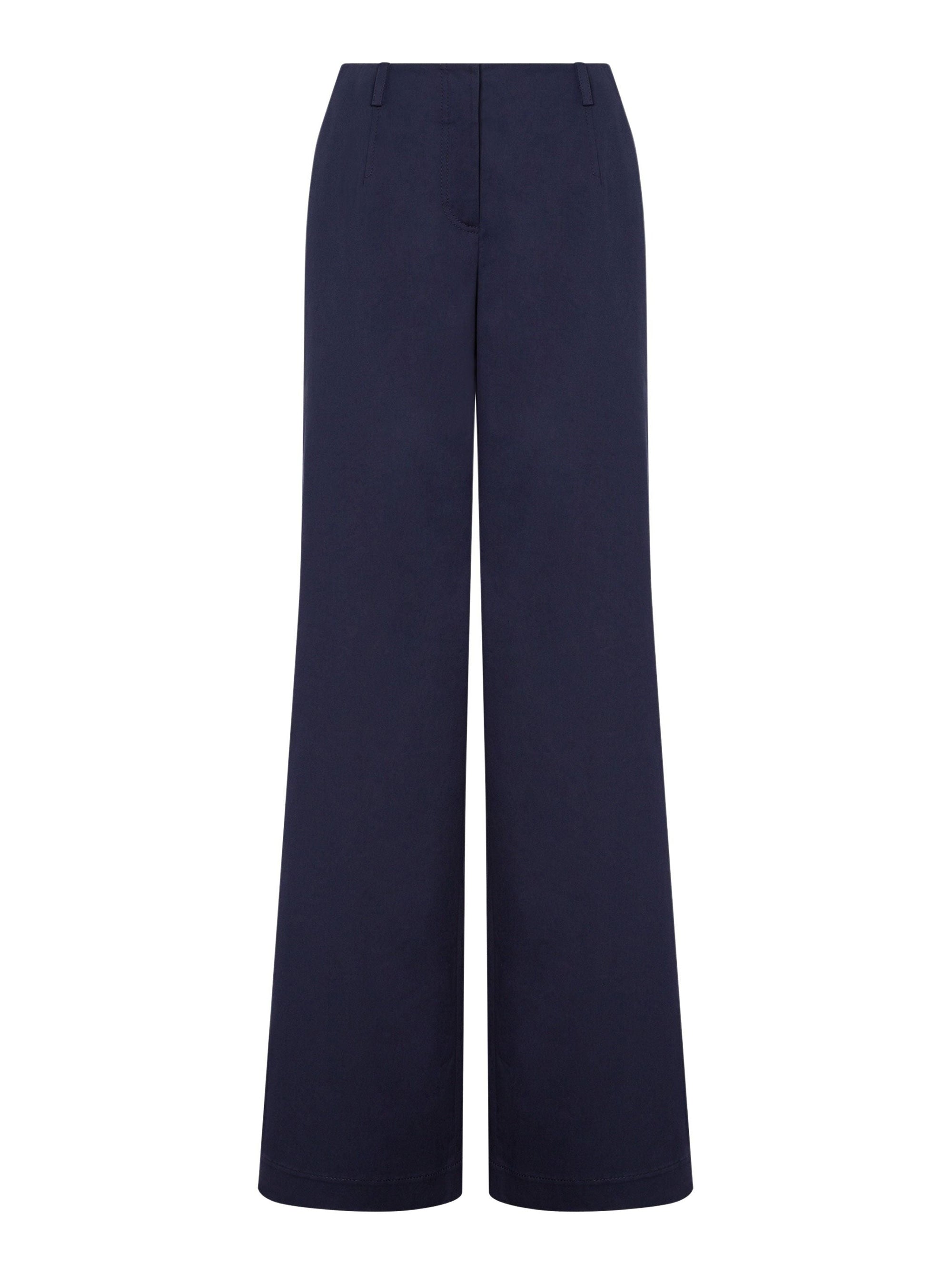 Pantalon oversize en toile de coton - Blue