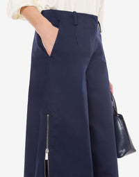 Pantalon oversize en toile de coton - Blue