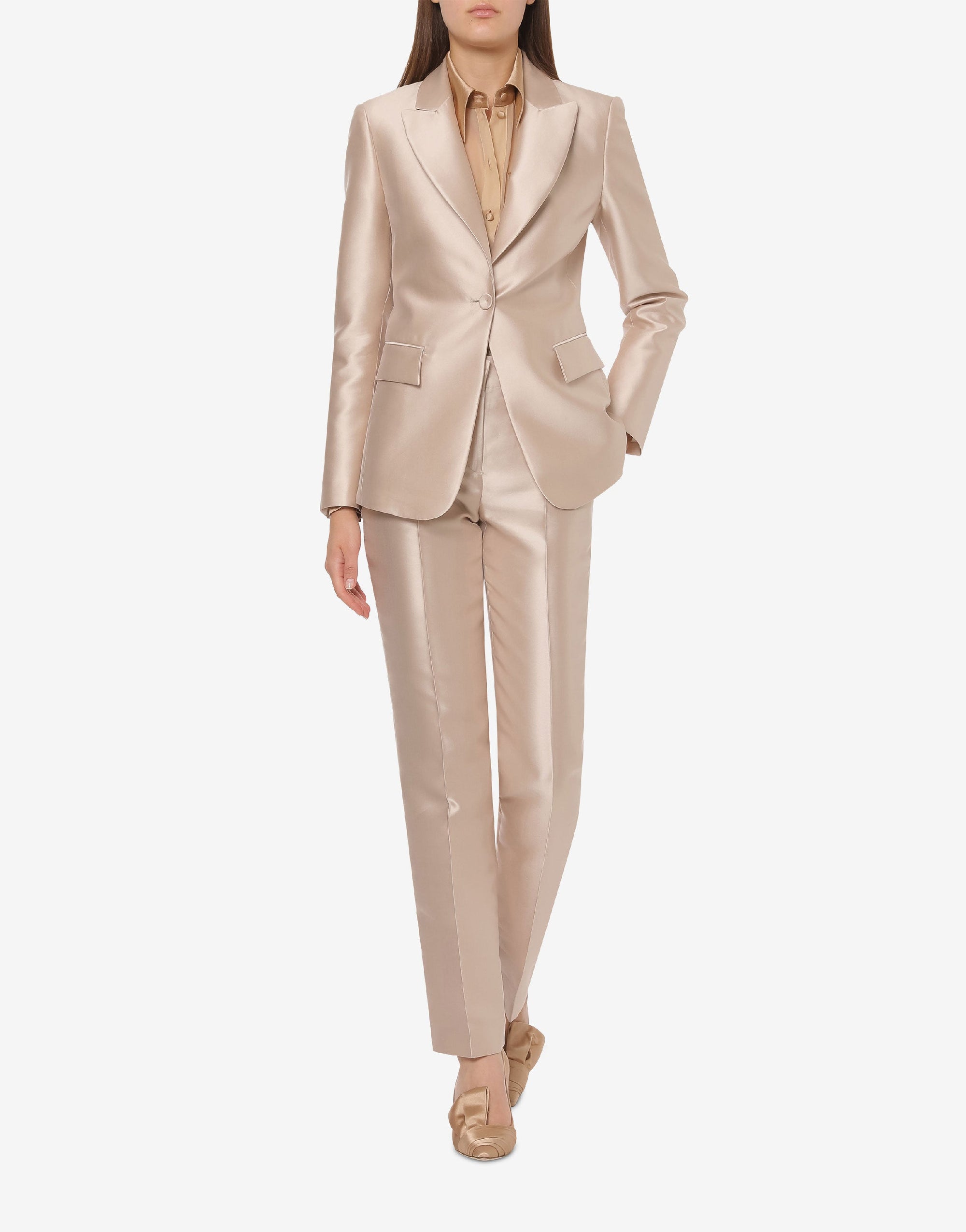 Pantalon ajusté Cocktail - Ivory
