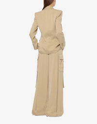 Cargo trousers with pockets - Beige