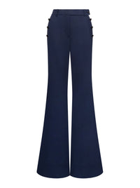 Pantalon flare en toile de coton - Blue