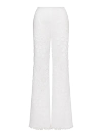 Pantalon avec imprimé - White