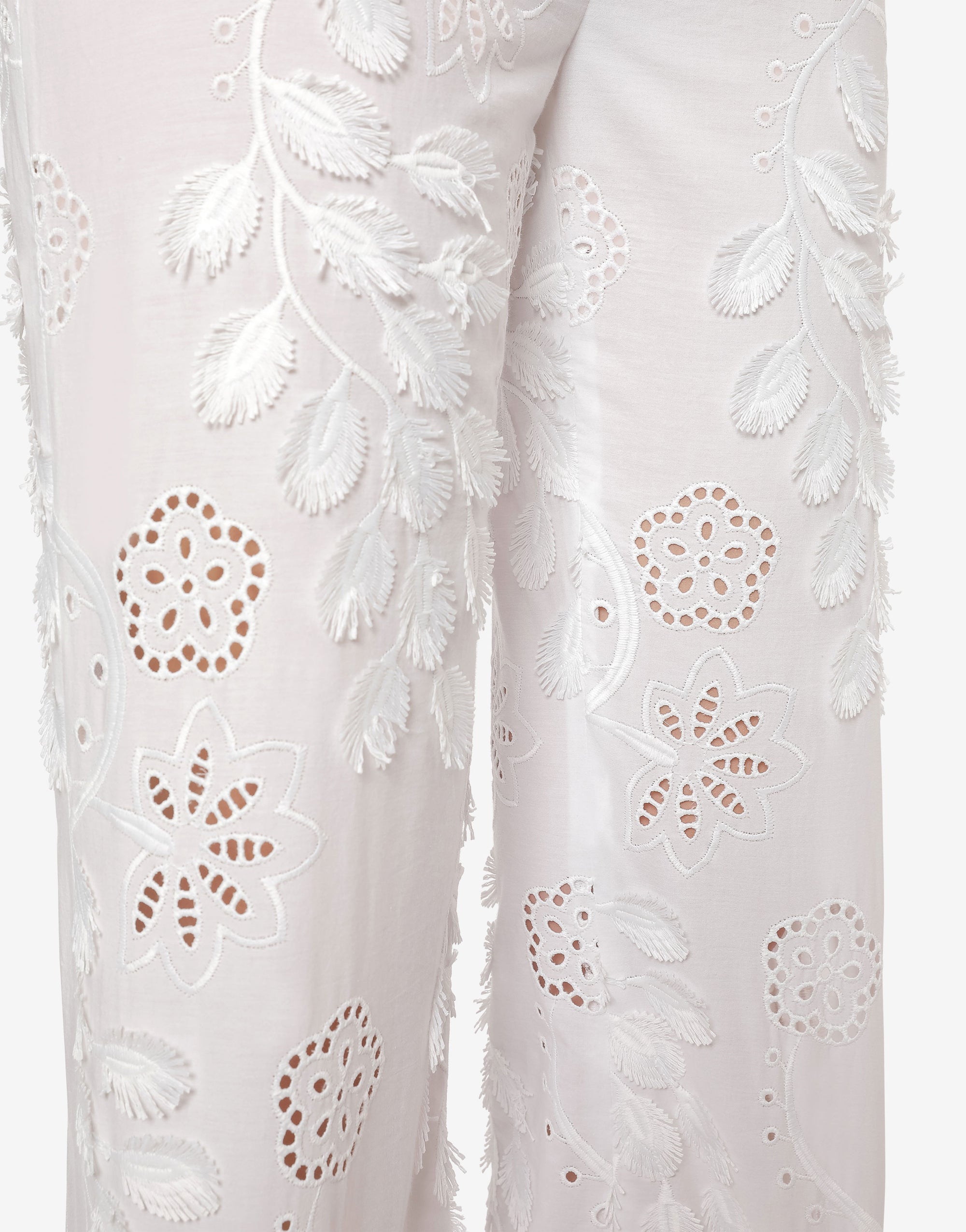 Pantalon avec imprimé - White