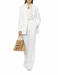 Pantalon large en lin - Ivory